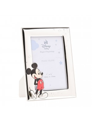 Посребрена фоторамка Мики Маус за снимка с размер 10х15см /Disney Mickey 4" x 6"/